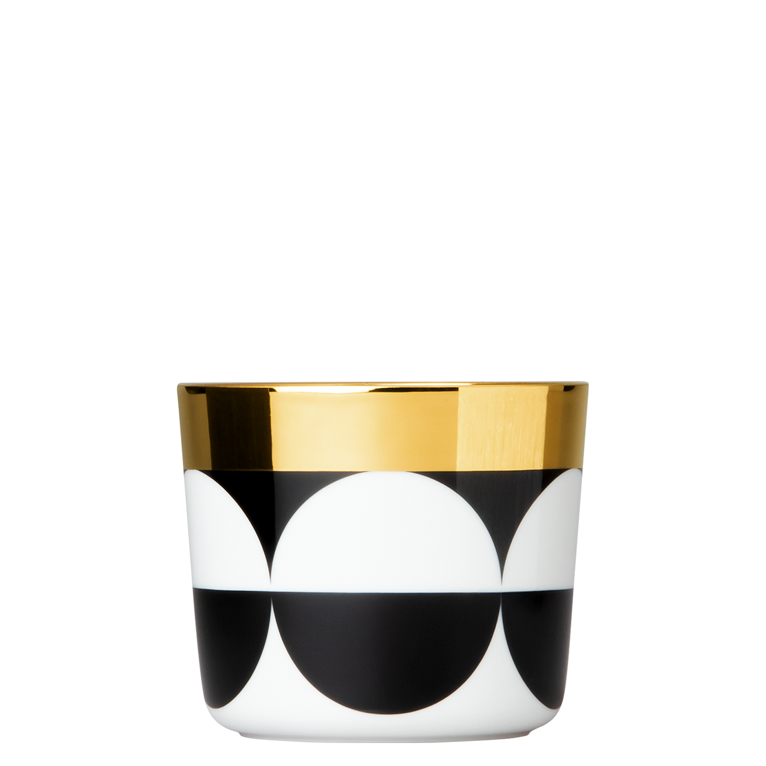 Champagne goblet black & white HALFMOON