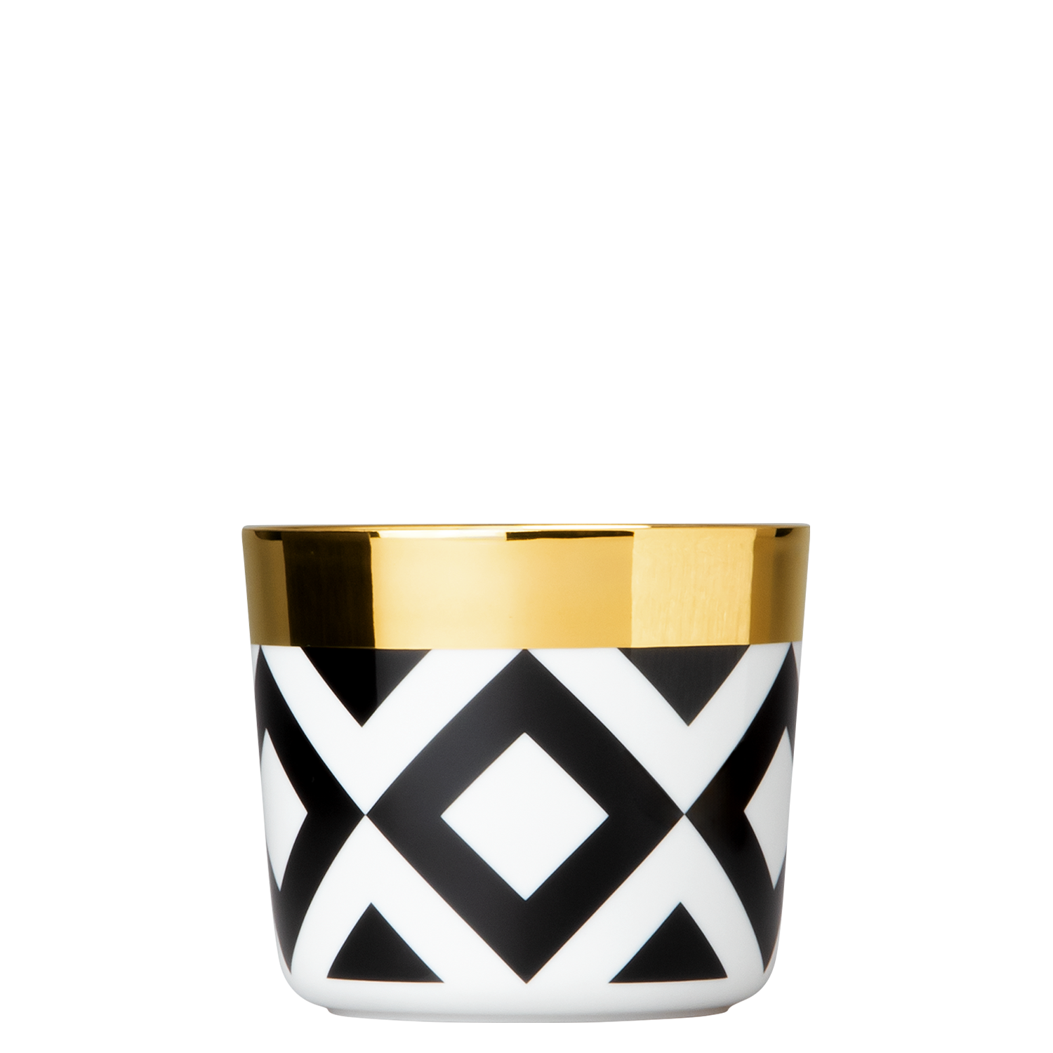 Champagne goblet black & white TILES