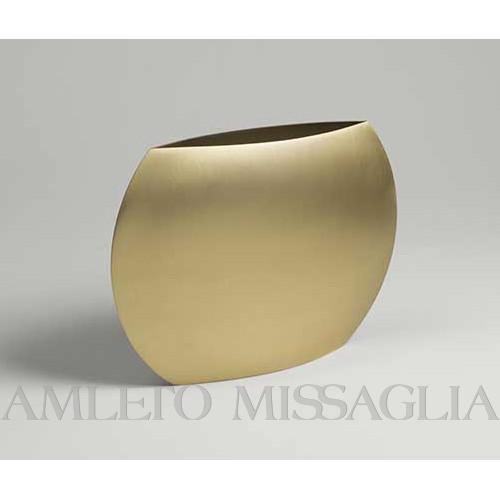 BUBBLE Vase cm.28 in Mesa' satin brass