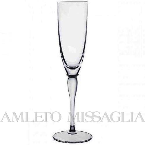 ANTICO BICCHIERE CALICE COPPA CHAMPAGNE CRISTALLO MOLATO SAINT LOUIS